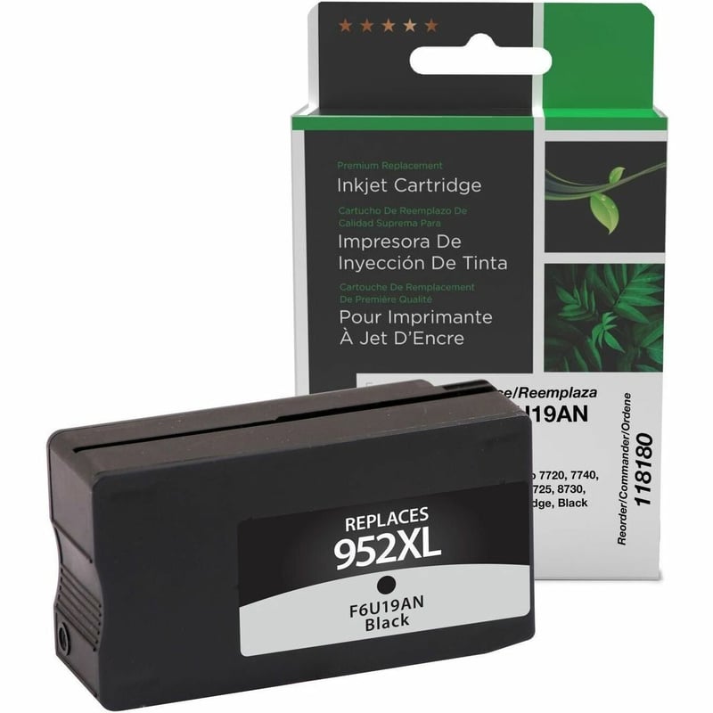 Clover Imaging Remanufactured High Yield Black Ink Cartridge for HP 952XL (F6U19AN) - Thumbnail 1