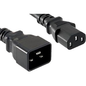 POWER CORD C13 TO C20, 15AMP BLACK, 3FT