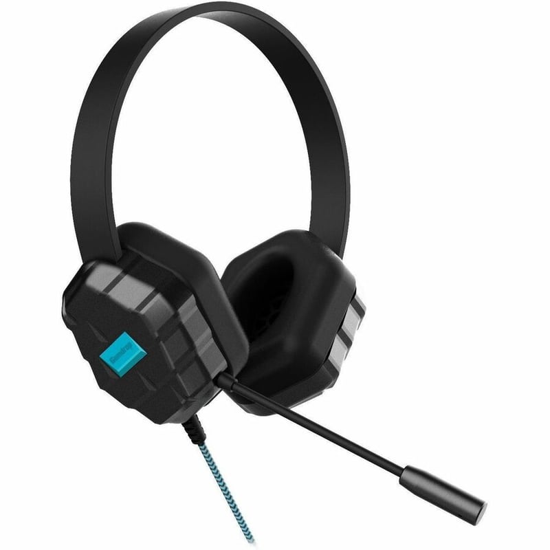 DROPTECH HEADPHONES WITH MIC HEADPHONE W/MIC 3.5MM 4FT CORD - Thumbnail 2