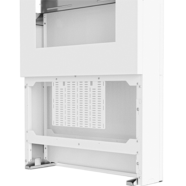 Chief Impact Floor Standing Back-to-Back Kiosk - Portrait 40" White - Thumbnail 5