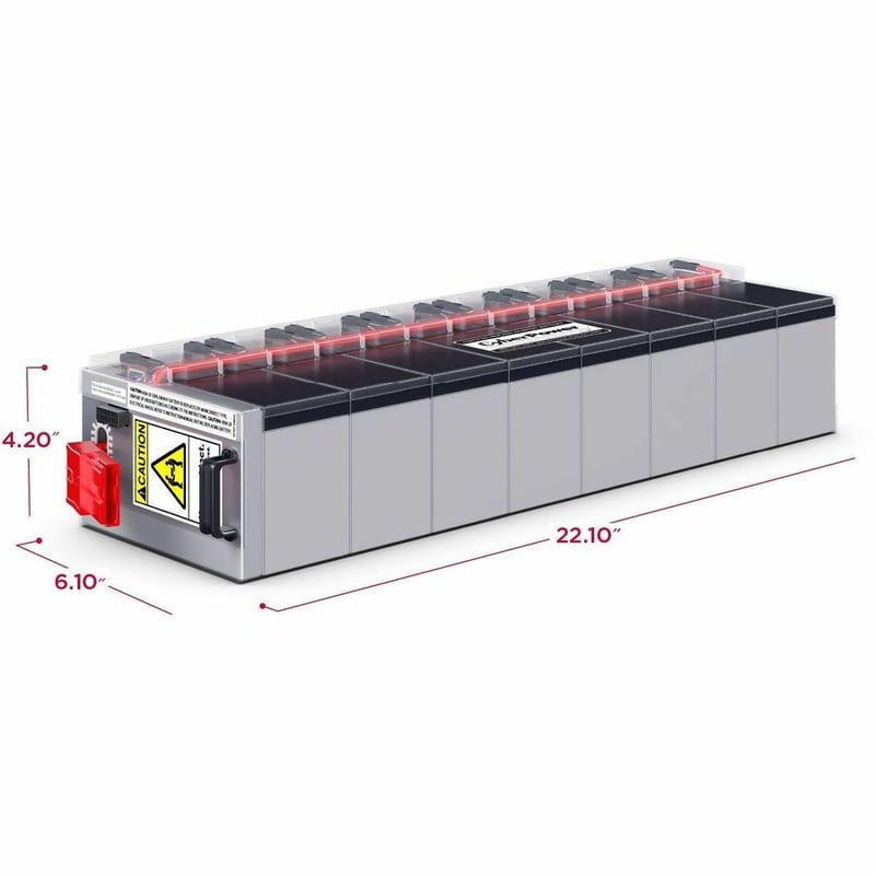 CYBERPOWER RB1290X8 BATTERY 8X12V/9AH SEALED LEAD-ACID - Thumbnail 3