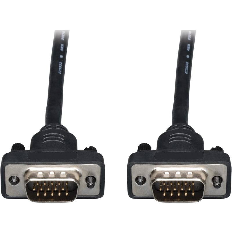 Eaton Tripp Lite Series Low-Profile VGA High-Resolution RGB Coaxial Cable (HD15 M/M), 10 ft. (3.05 m) - Thumbnail 1