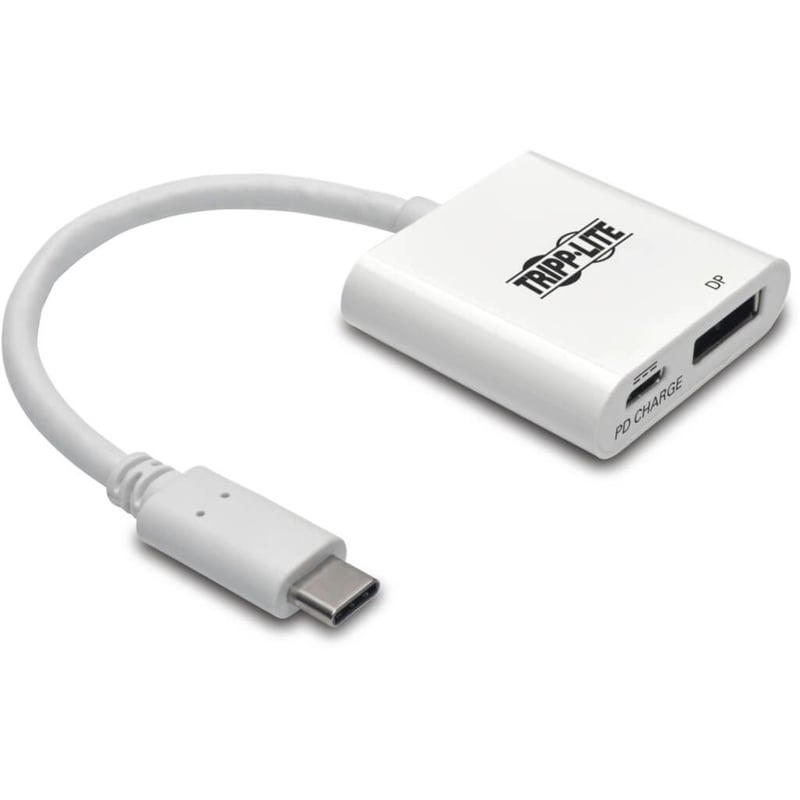 Tripp Lite by Eaton USB C to DisplayPort Video Adapter Converter w/ USB-C PD Charging Port, USB Type C to DP, USB-C, USB Type-C 6in - Thumbnail 1