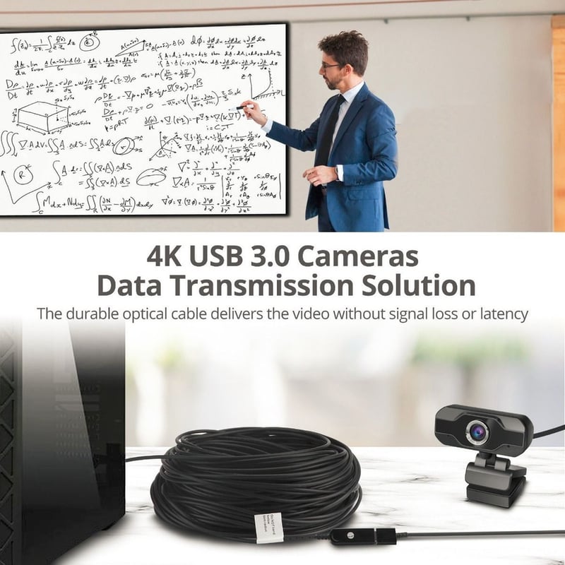 SIIG USB 3.0 AOC Male to Female Active Cable - 50M - Thumbnail 4