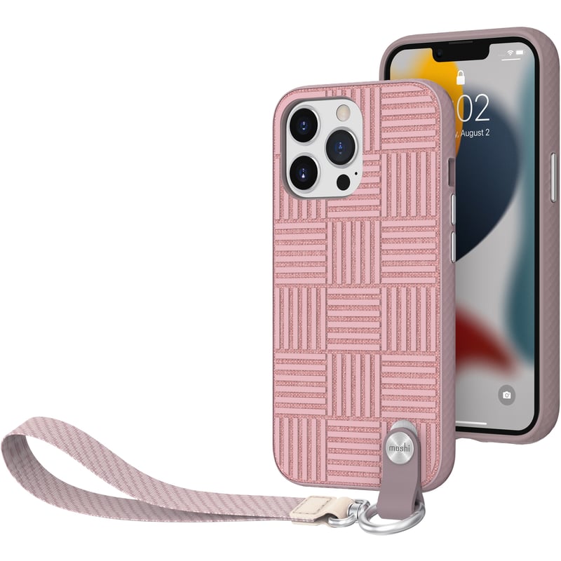 Moshi Altra Carrying Case Apple iPhone 13 Pro Smartphone - Rose Pink - Thumbnail 1
