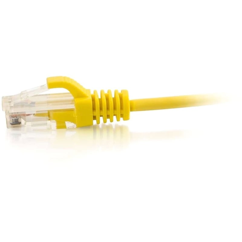 C2G 10ft Cat6 Ethernet Cable - Slim - Snagless Unshielded (UTP) - Yellow - Thumbnail 2