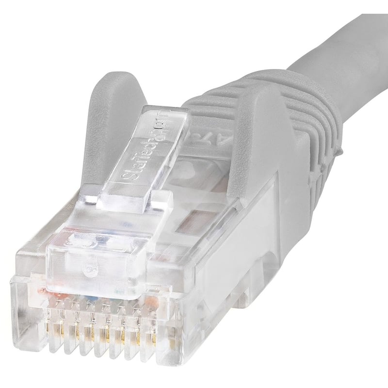 StarTech.com 1ft CAT6 Ethernet Cable - Gray Snagless Gigabit - 100W PoE UTP 650MHz Category 6 Patch Cord UL Certified Wiring/TIA - Thumbnail 2
