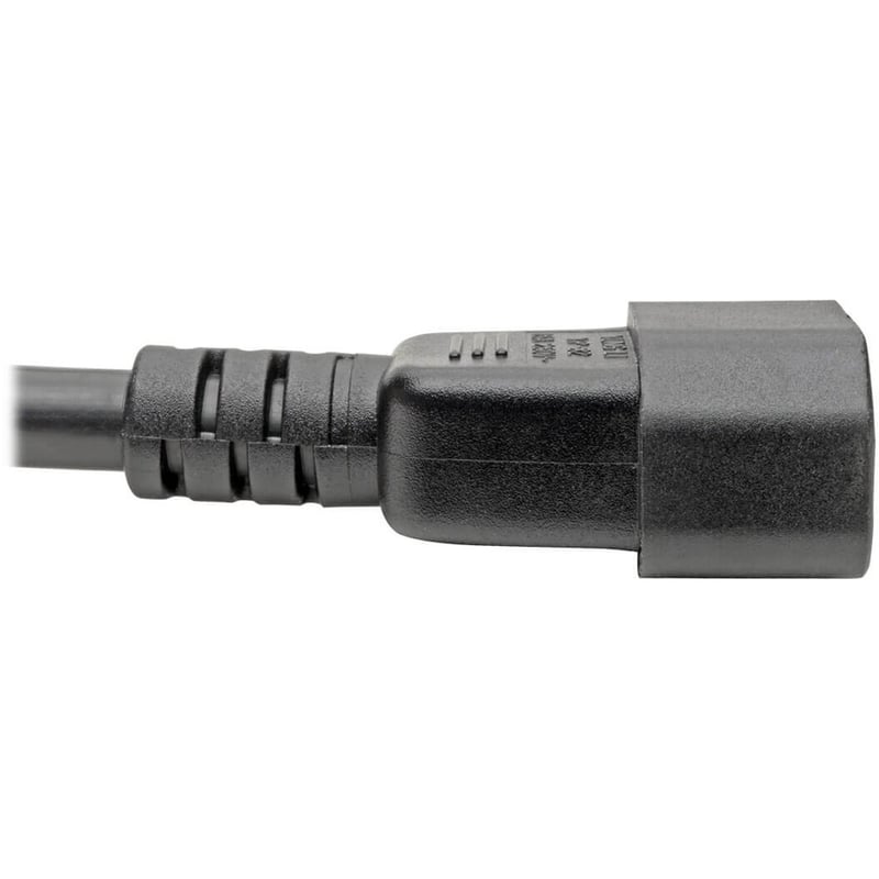 Eaton Tripp Lite Series Power Cord, C19 to C14 - Heavy-Duty, 15A, 250V, 14 AWG, 2 ft. (0.61 m), Black - Thumbnail 3