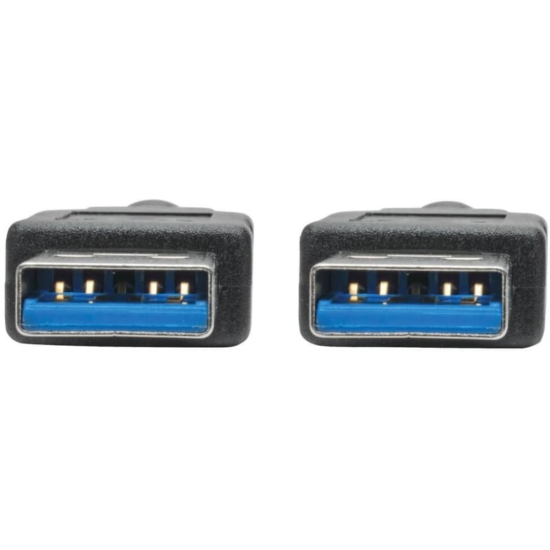 Eaton Tripp Lite Series USB 3.0 SuperSpeed A/A Cable (M/M), Black, 3 ft. (0.91 m) - Thumbnail 2
