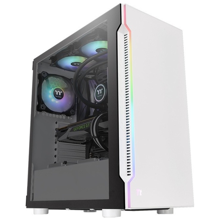 Thermaltake H200 TG Snow RGB Computer Case - Thumbnail 5