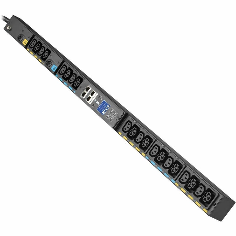 Eaton Single-Phase Managed Rack PDU G4, 208V, 20 Outlets, 24A, 5.8kW, L6-30 Input, 10 ft. Cord, 0U Vertical - Thumbnail 1