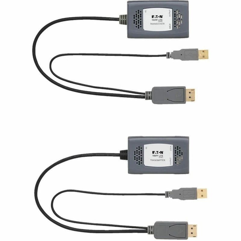 Eaton Tripp Lite Series 1-Port DisplayPort over Cat6 Extender Kit, Pigtail Transmitter/Receiver, 4K 60 Hz, HDR, 4:4:4, 230 ft. (70.1 m), TAA - Thumbnail 3