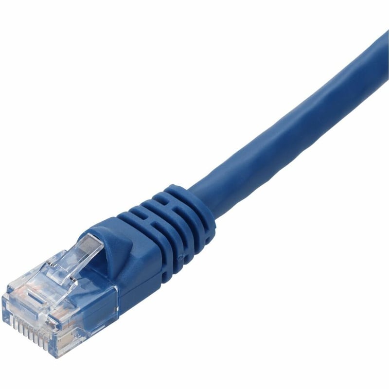 AddOn 25-Pieces of 100ft Blue CAT 6A PVC Ethernet Cables Snagless Bubble Boot RJ-45 M/M - Thumbnail 2