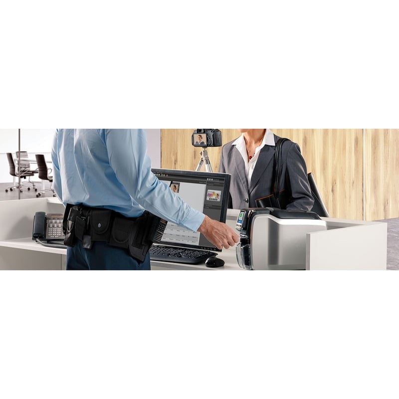 Zebra ZC300 Double Sided Desktop Dye Sublimation/Thermal Transfer Printer - Color - Card Print - USB - Thumbnail 5
