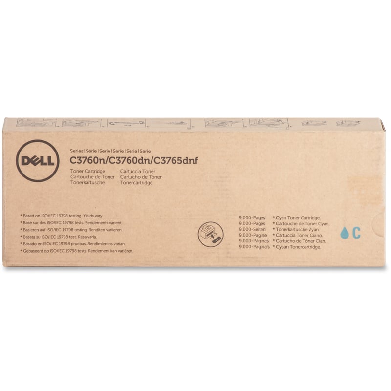 Dell Original Extra High Yield Laser Toner Cartridge - Cyan - 1 Each - Thumbnail 1