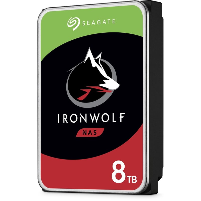Seagate IronWolf ST8000VN004 8 TB Hard Drive - 3.5" Internal - SATA (SATA/600) - Conventional Magnetic Recording (CMR) Method - Thumbnail 2