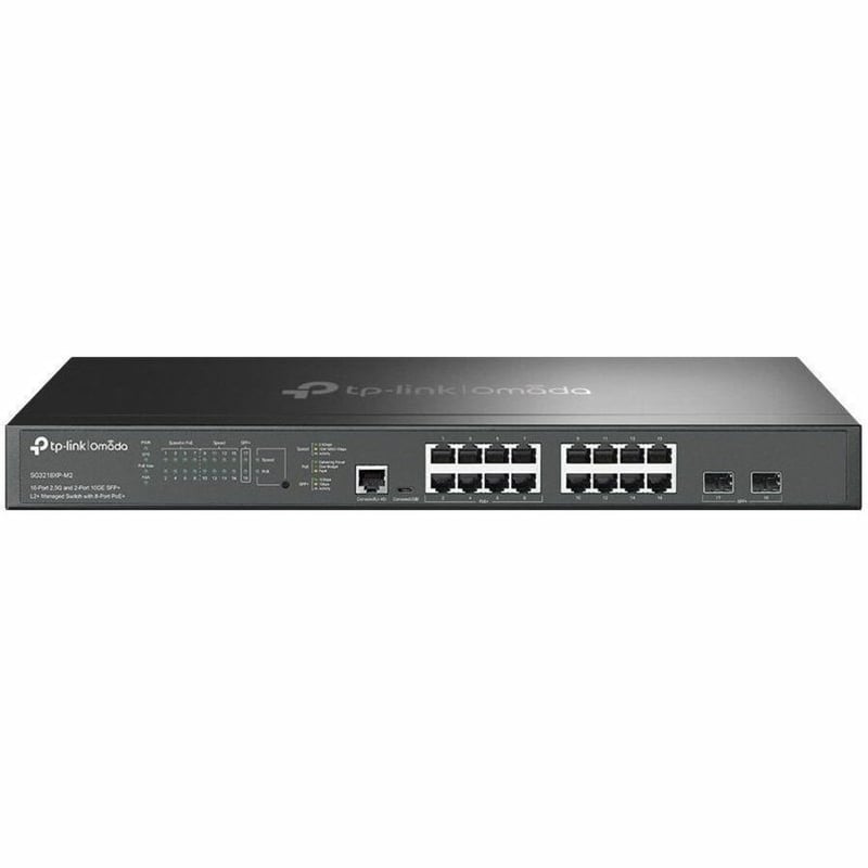 TP-Link Omada 16-Port 2.5G and 2-Port 10GE SFP+ L2+ Managed Switch with 8 Port PoE+ - Thumbnail 4