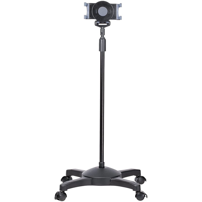 StarTech.com Mobile Tablet Stand with wheels, Height Adjustable Cart, Universal Rolling Tablet Stand for 7 - 11in w/ Detachable Holder, TAA - Thumbnail 1