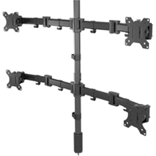 Middle Atlantic Desk Mount for LCD Monitor - Black - Thumbnail 1