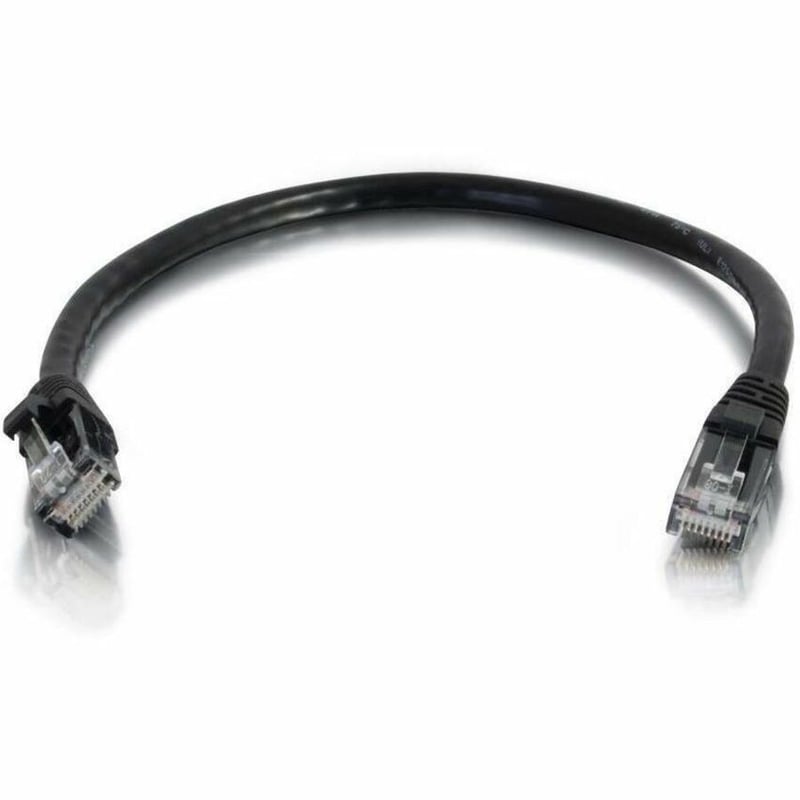 Quiktron 2ft Q-Series Cat6a Snagless (UTP) Ethernet Network Patch Cable, CM Rated - Black - Thumbnail 3