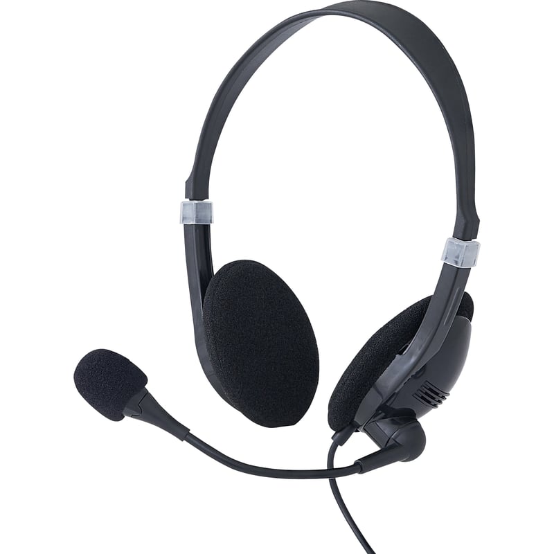 Verbatim Stereo Headset with Microphone and In-Line Remote - Thumbnail 1