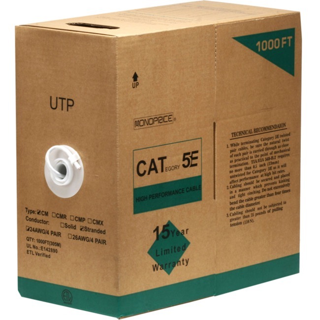 Monoprice Cat. 5e UTP Network Cable - Thumbnail 1