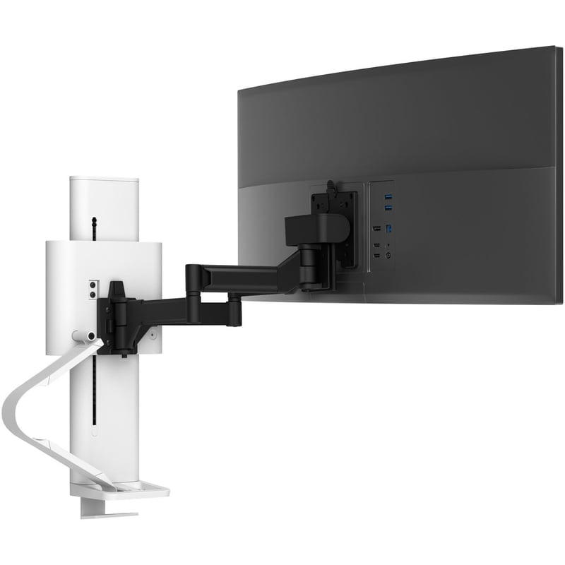 Ergotron TRACE Desk Mount for Monitor, LCD Display - White - Thumbnail 2