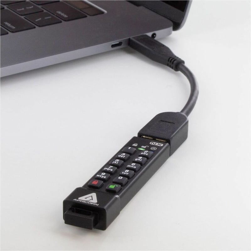 512GB 256-BIT AES XTS HARDWARE ENCRYPTED SECURE USB 3.0 MEMORY KEY - Thumbnail 4