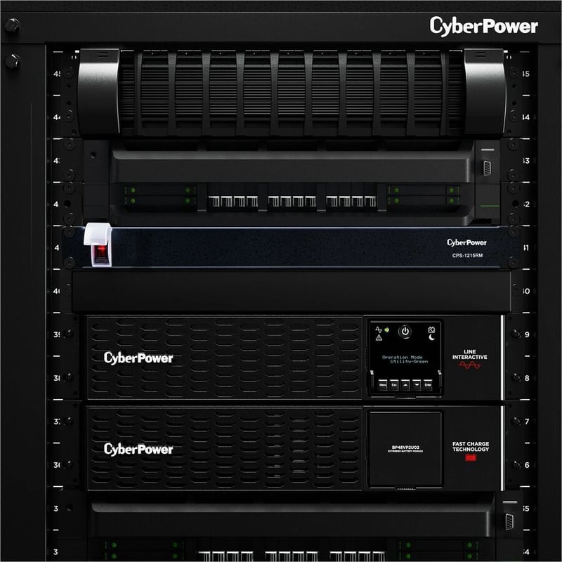 CyberPower CPS1215RM Single Phase 100 - 120 VAC 15A Basic PDU - Thumbnail 5