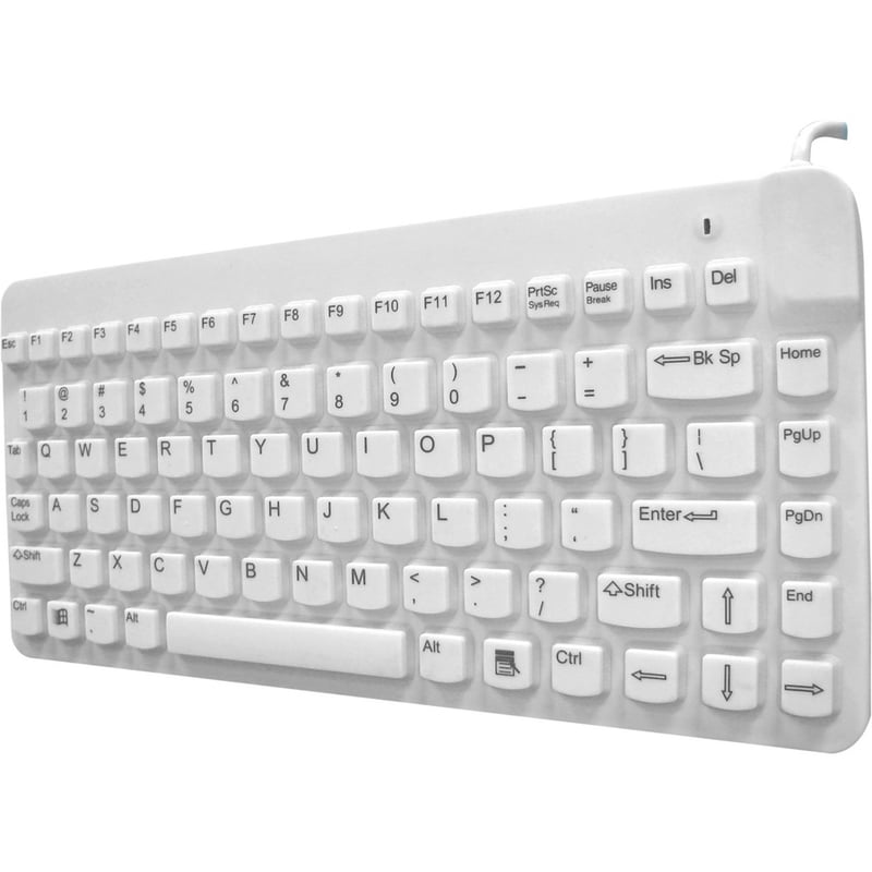 Man & Machine Premium Waterproof Disinfectable Silent 12" Keyboard - Thumbnail 3