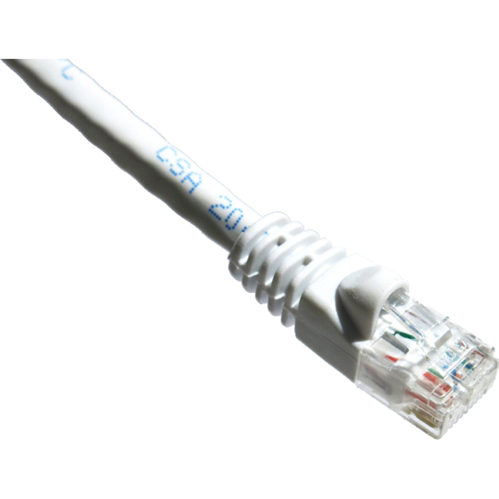 Axiom 5FT CAT6 550mhz Patch Cable Molded Boot (White) - Thumbnail 2