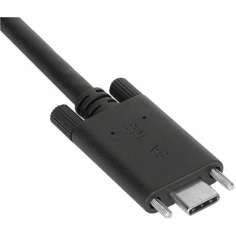 Targus 1M USB-C Male with Screw to USB-C Male Cable with USB-A Tether - Thumbnail 4