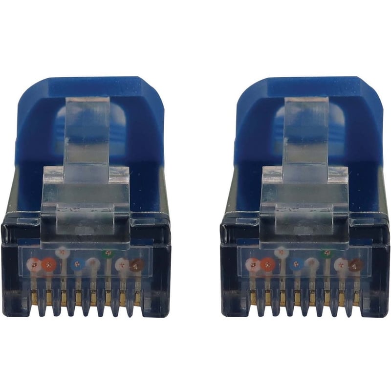 Eaton Tripp Lite Series Cat6a 10G Snagless Shielded Slim STP Ethernet Cable (RJ45 M/M), PoE, Blue, 25 ft. (7.6 m) - Thumbnail 3