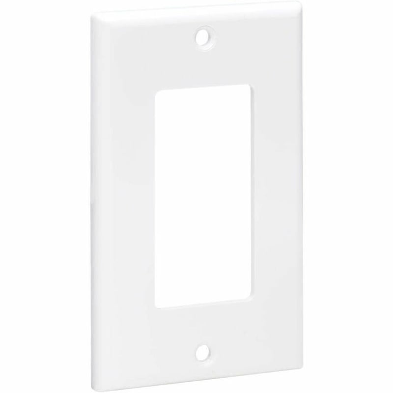 Tripp Lite by Eaton Single-Gang Faceplate, Decora Style - Vertical, White - Thumbnail 1