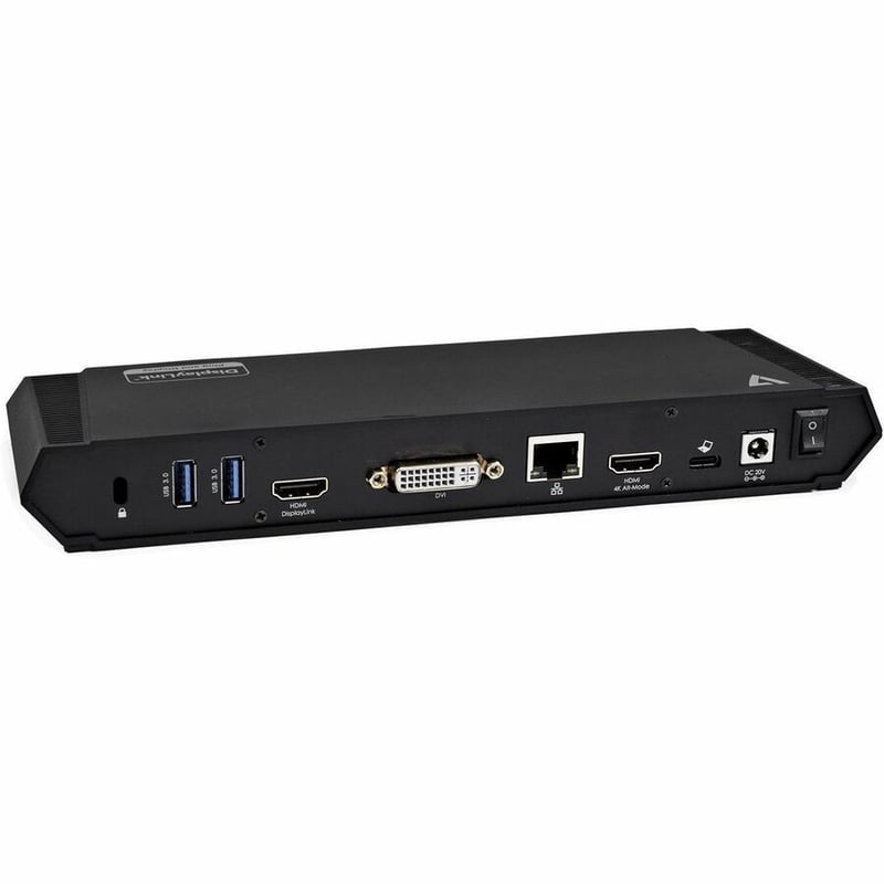 V7 USB-C Triple DisplayLink Docking Station - Thumbnail 4
