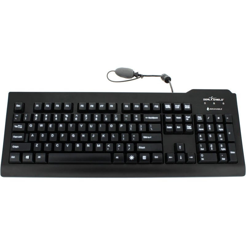 Seal Shield Silver Seal Glow Medical Grade Keyboard - Thumbnail 1