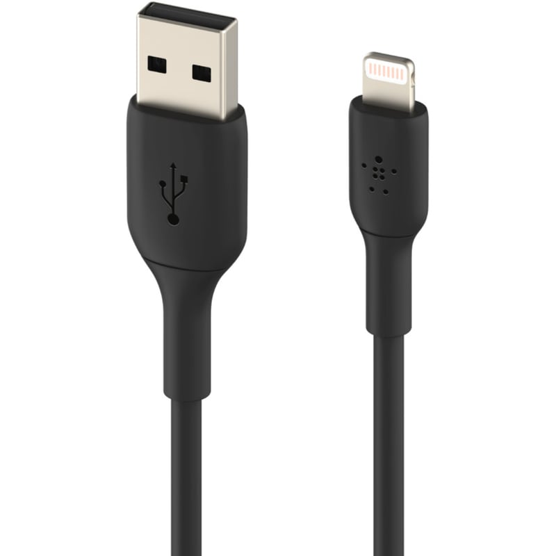 Belkin BoostCharge Lightning to USB-A Cable (1 meter / 3.3 foot, Black) - Thumbnail 2