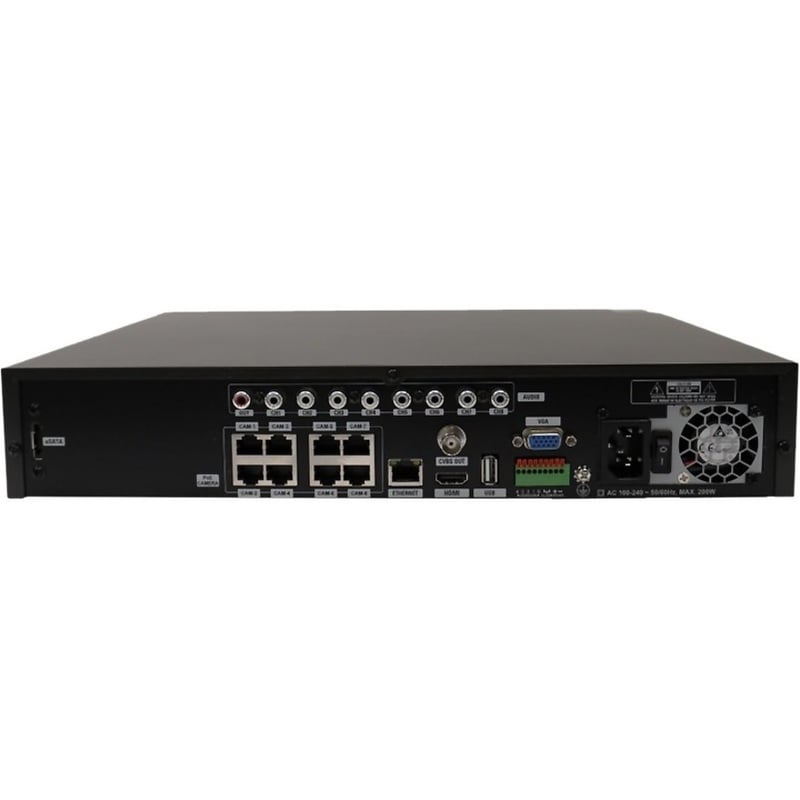 Speco 8 Channel NVR with 8 Built-In PoE+ Ports - 40 TB HDD - Thumbnail 3