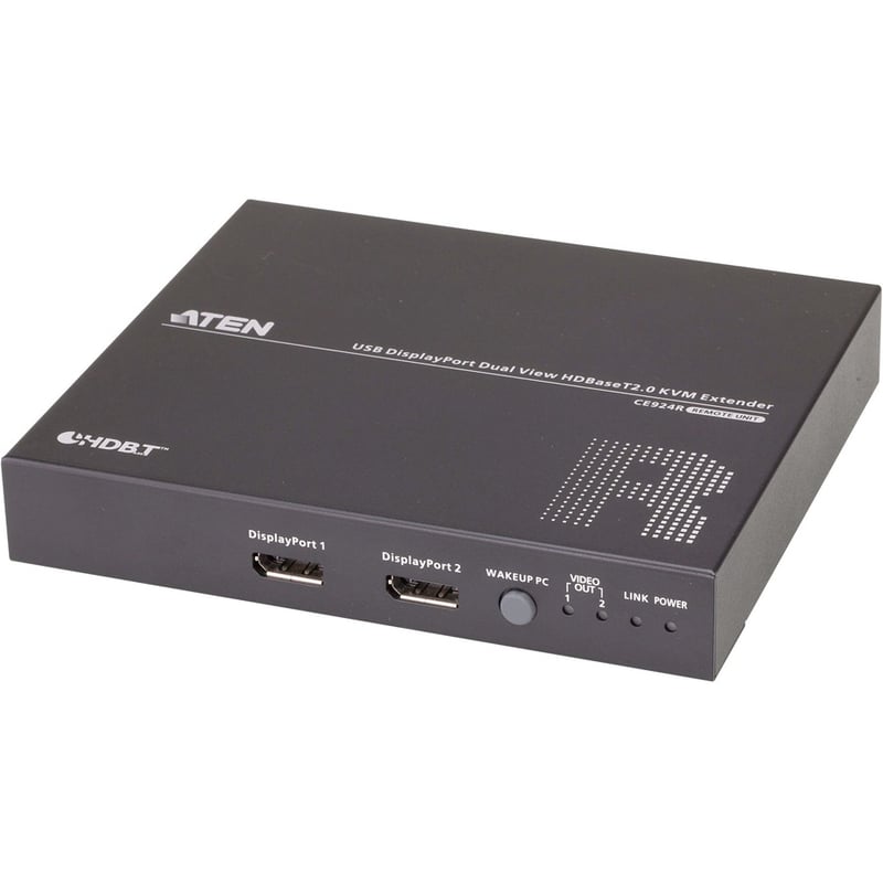 ATEN USB DisplayPort Dual View HDBaseT 2.0 KVM Extender (4K@100m for Single View) - Thumbnail 4