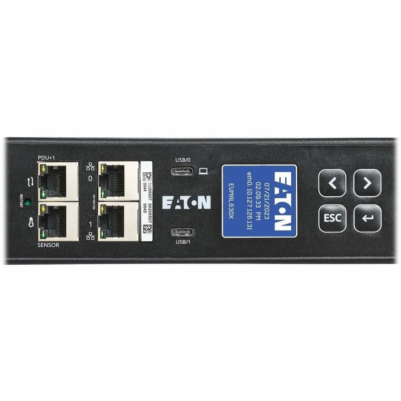 Eaton Single-Phase Managed Rack PDU G4, 208V, 42 Outlets, 24A, 5.8kW, L6-30 Input, 10 ft. Cord, 0U Vertical - Thumbnail 4