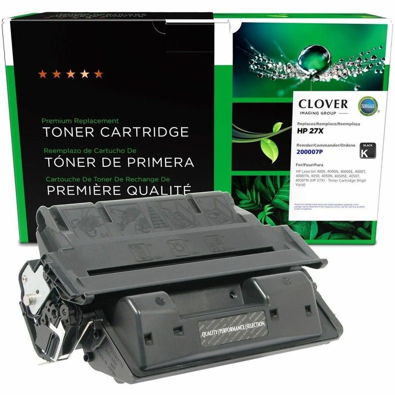 Clover Imaging Remanufactured High Yield Toner Cartridge for HP 27X (C4127X) - Thumbnail 1