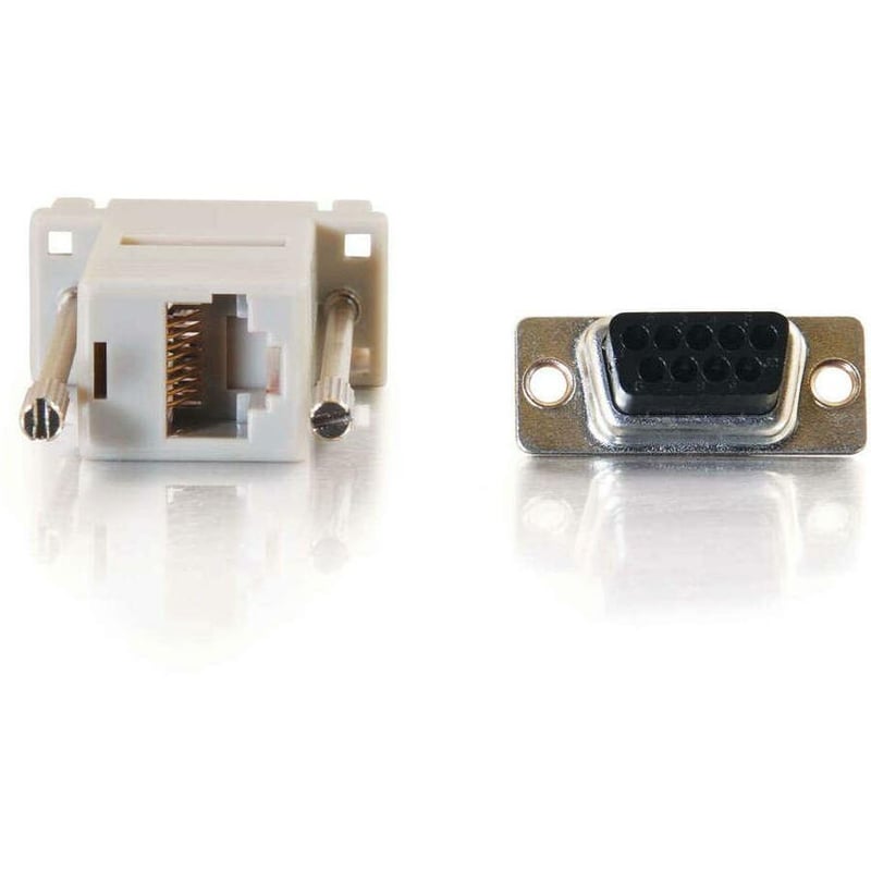 C2G RJ45 to DB9 Female Modular Adapter - Gray - Thumbnail 4