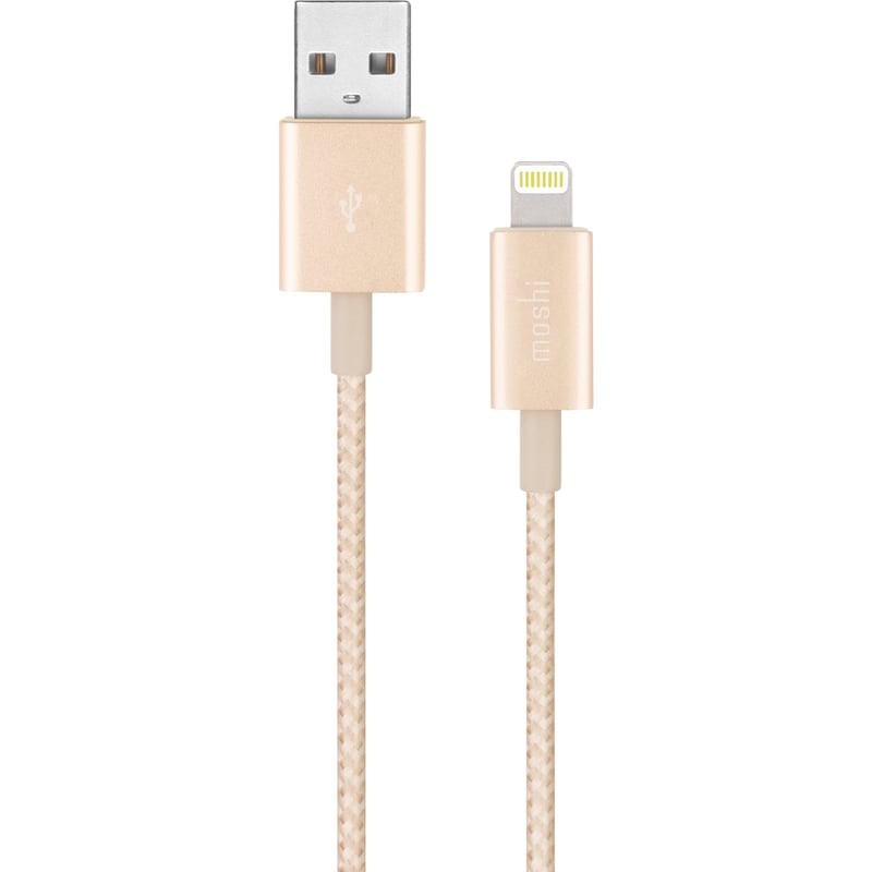 Moshi Integra Lightning Charge/Sync Cable 4 ft (1.2 m) - Satin Gold - Thumbnail 1