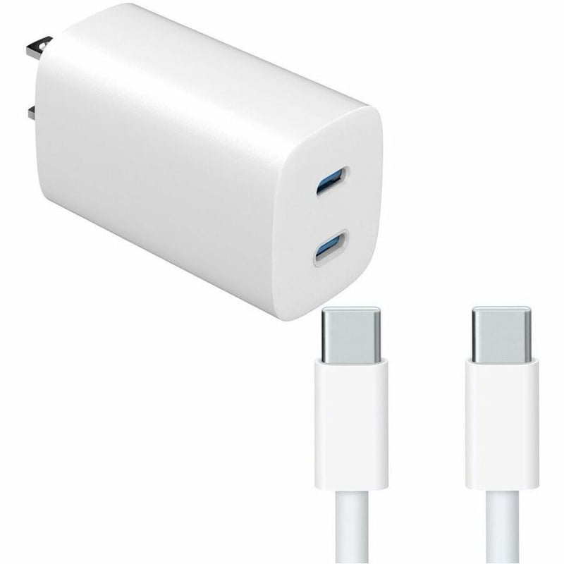 4XEM 45W 6FT USB-C to USB-C GaN Charging Kit - White - Thumbnail 1
