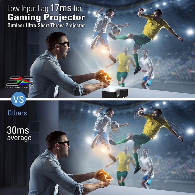 EliteProjector MosicGO Sport MGS-OM120 Ultra Short Throw DLP Projector - 16:9 - Portable - Black - Thumbnail 4