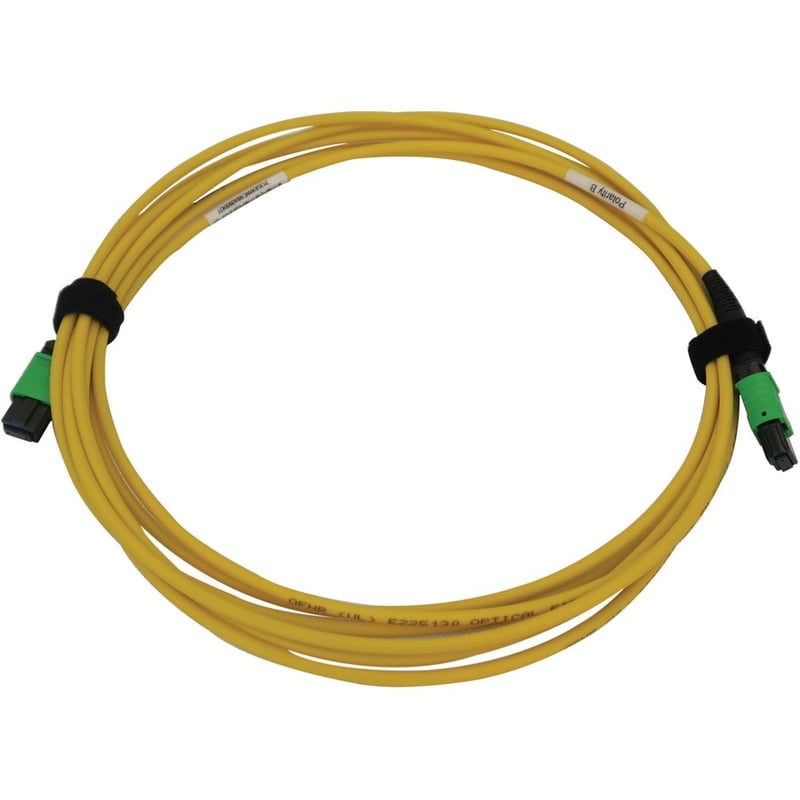 Eaton Tripp Lite Series 40/100G Singlemode 9/125 OS2 Fiber Optic Cable (12F MTP/MPO-APC F/F), LSZH, Yellow, 3 m (9.8 ft.) - Thumbnail 2