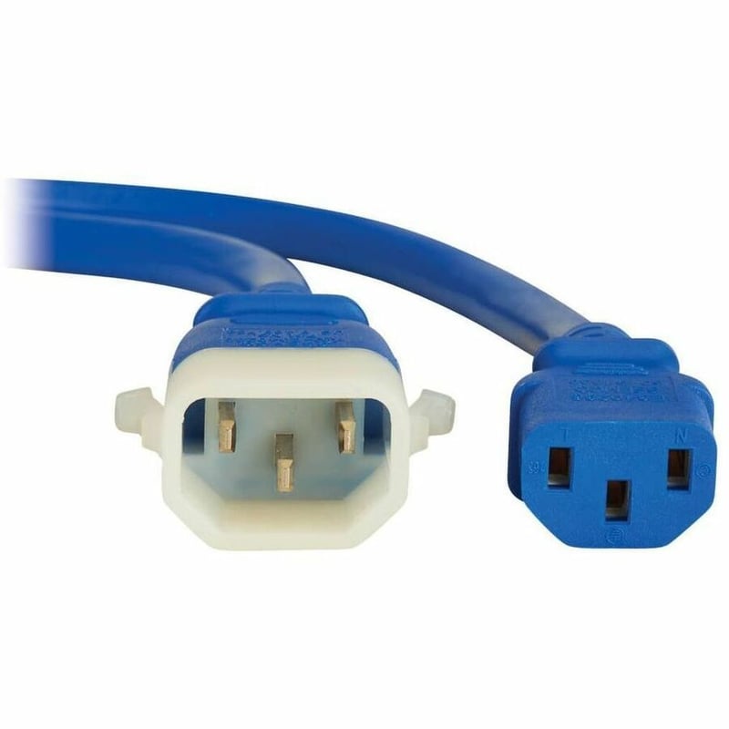 PDU POWER CORDS C13 P-LOCK C14 HEAVY-DUTY 15A 250V10FT BLUE 6 PACK - Thumbnail 3