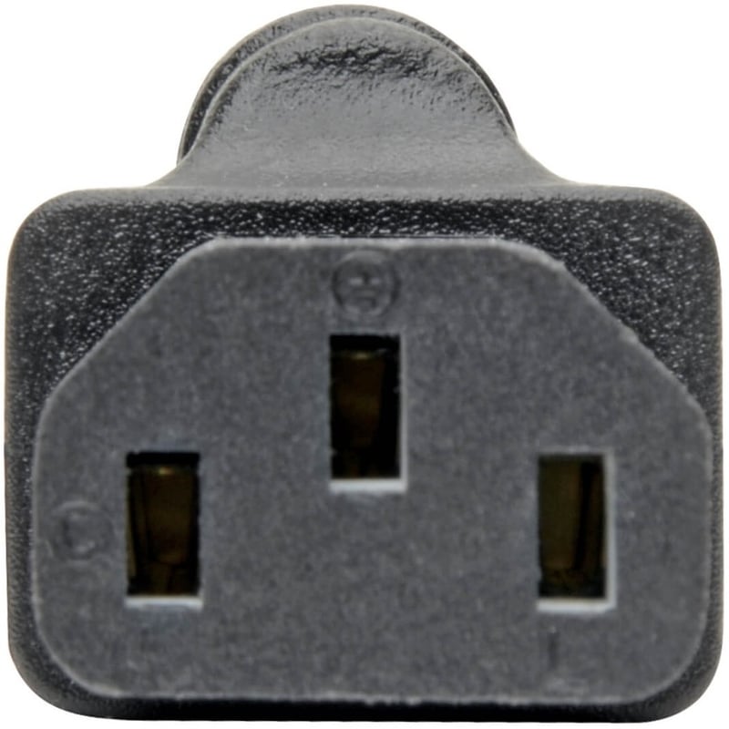 Tripp Lite by Eaton Computer Power Cord Adapter NEMA 5-15P to C13 - 15A 125V Black - Thumbnail 4
