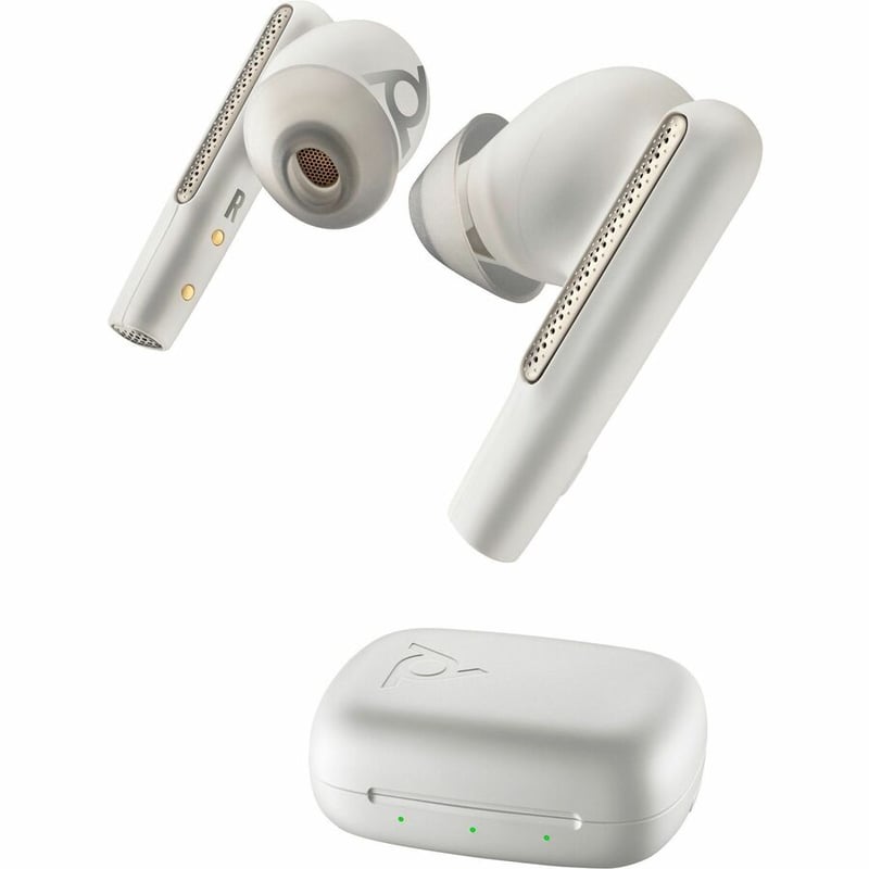 Poly Voyager Free 60 UC White Sand Earbuds +BT700 USB-C Adapter +Basic Charge Case - Thumbnail 2