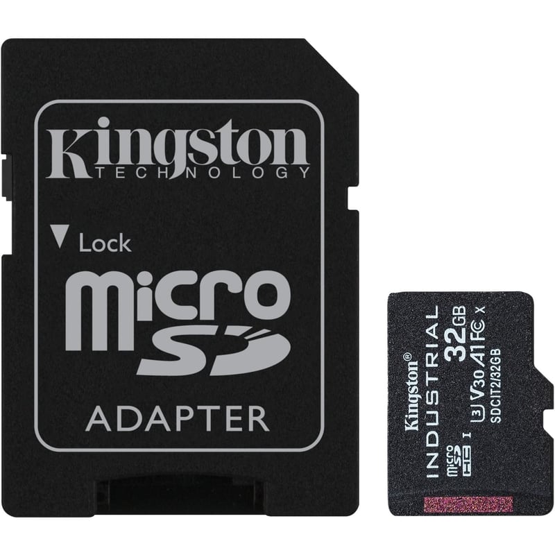 Kingston Industrial SDCIT2 32 GB Class 10/UHS-I (U3) V30 microSDHC - Thumbnail 1